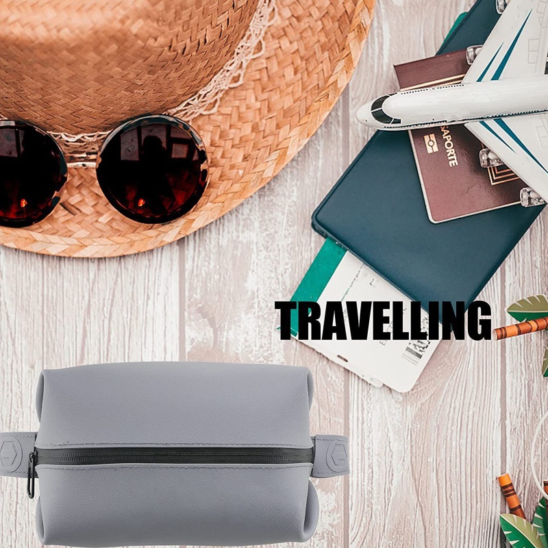 Túi Đựng Mỹ Phẩm Bằng Silicone Chống Thấm Nước Tiện Dụng