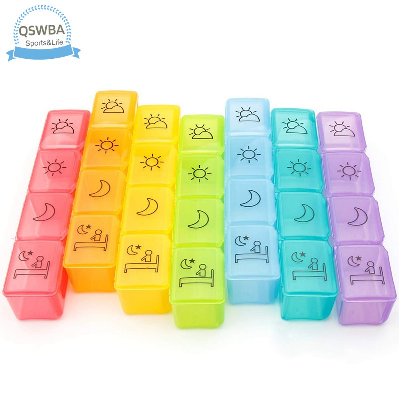 Qswba Hộp Đựng Thuốc Cỡ Lớn 7 Ngày / 4 Thời Gian-A-Day) DV .my | BigBuy360 - bigbuy360.vn