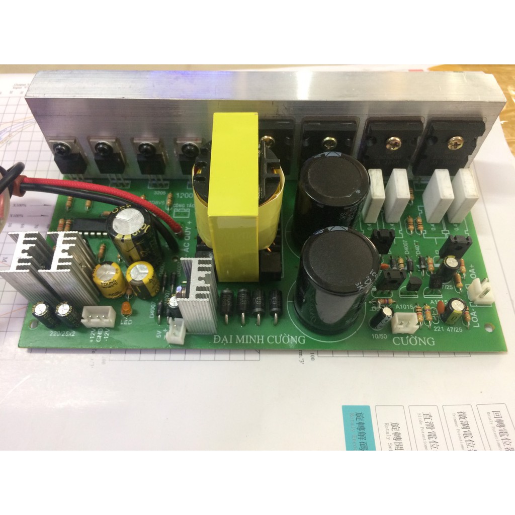 Bo công suất 800w 1 kênh nguồn đơn 12v -bo công suất 800w giá rẻ- Bo công suất lớn nguồn 12v
