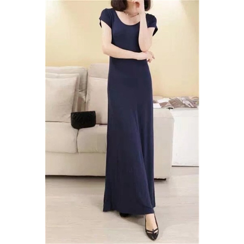 Đầm thun body dáng dài