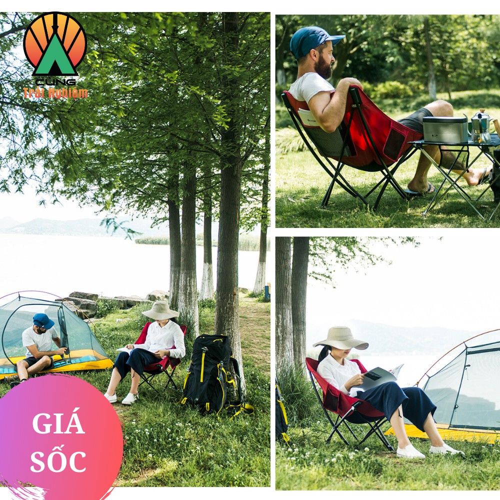 [CHÍNH HÃNG] Ghế Gấp Cầm Tay NatureHike NH18X004-Y Dành Cho Du Lịch Dã Ngoại Đọc Sách Thư Giãn