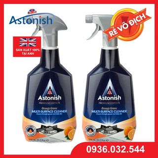 Nước lau bếp astonish ✅freeship 50k✅bình xịt vệ sinh bếp hương cam astonish c6790_750ml