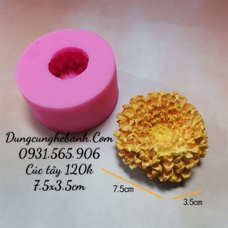 Khuôn Silicon Hoa Cúc Tây 7.5Cm