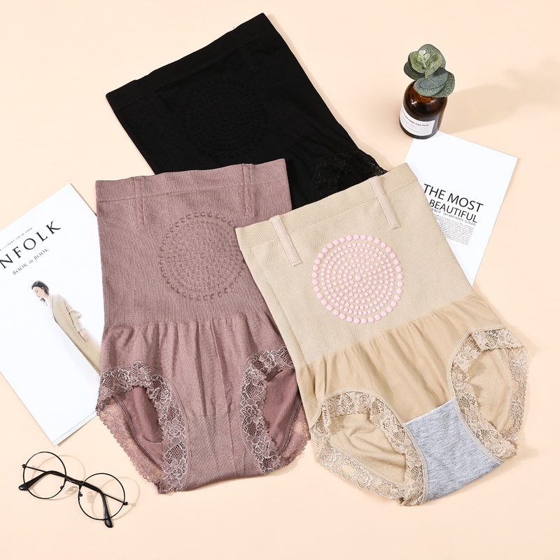 【Hàng Có Sẵn】Quần Lót Ren Có Nam Châm Giữ Ấm Phục Hồi Hông