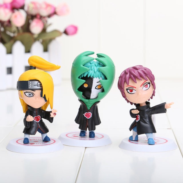 Set 11 Mô Hình Nhân Vật Phim NARUTO Q  Cao 6.5cm