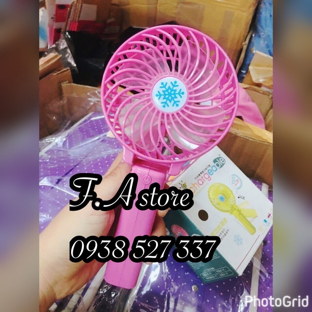 Quạt mini tay cầm tích diện , quạt sạc giá rẻ