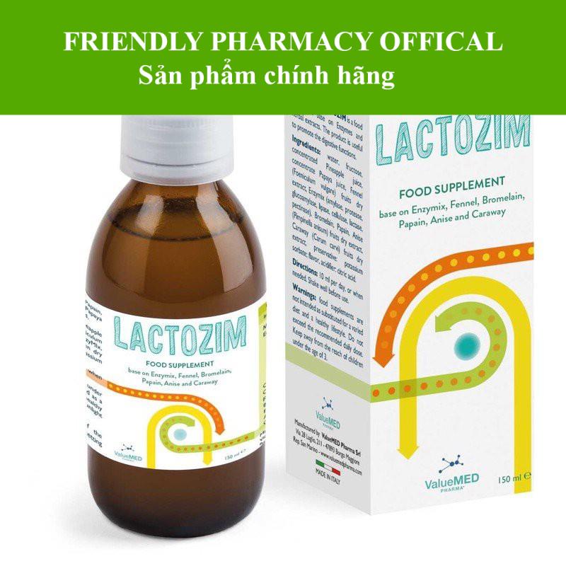{Nhập Ý} Lactozim - Men Enzym giúp tăng cường tiêu hóa, giúp trẻ ăn ngon, tăng cường đề kháng (150ml)