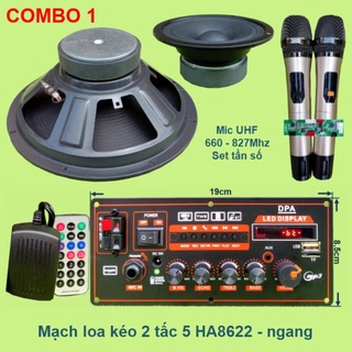 Mạch loa kéo 2 tấc 5 ha8622 ngang công suất 80w