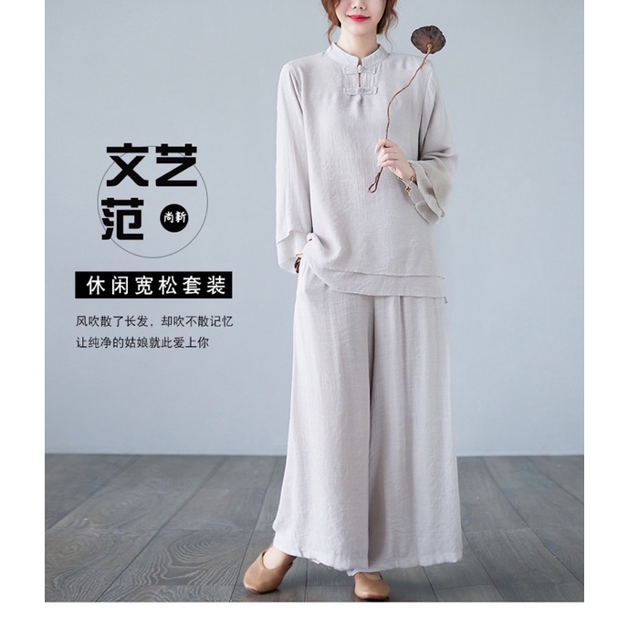 Set trang phục lễ chùa kiểu trung hoa cổ trang Trung Quốc