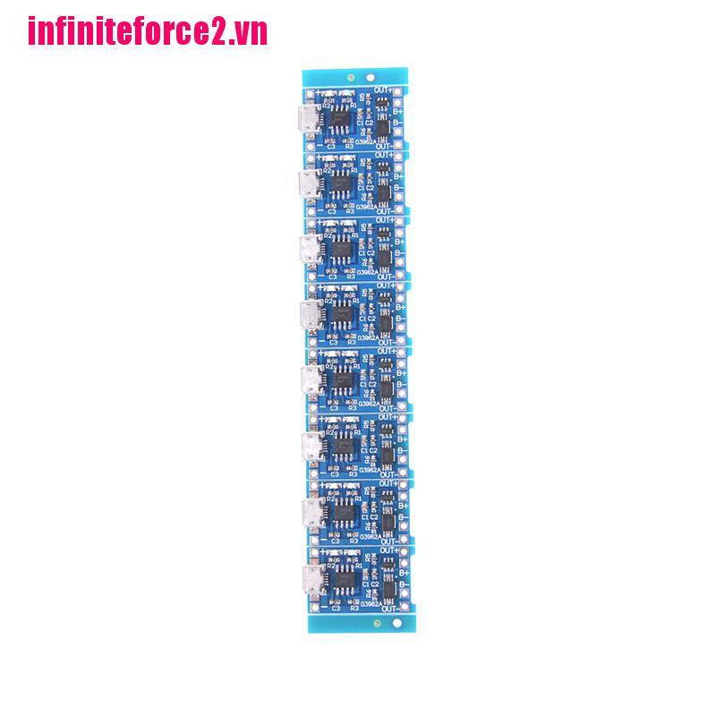 Set 2 / 5 / 10 Mô Đun Sạc Pin Lithium 18650 5v 1a Micro Usb Chuyên Dụng Sự Bảo Vệ