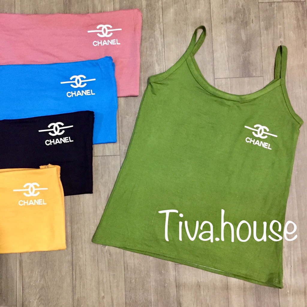 Áo thun 2 dây chữCha co dãn tốt