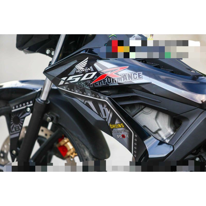 Tem rời sonic 150 đen - decal huyentran