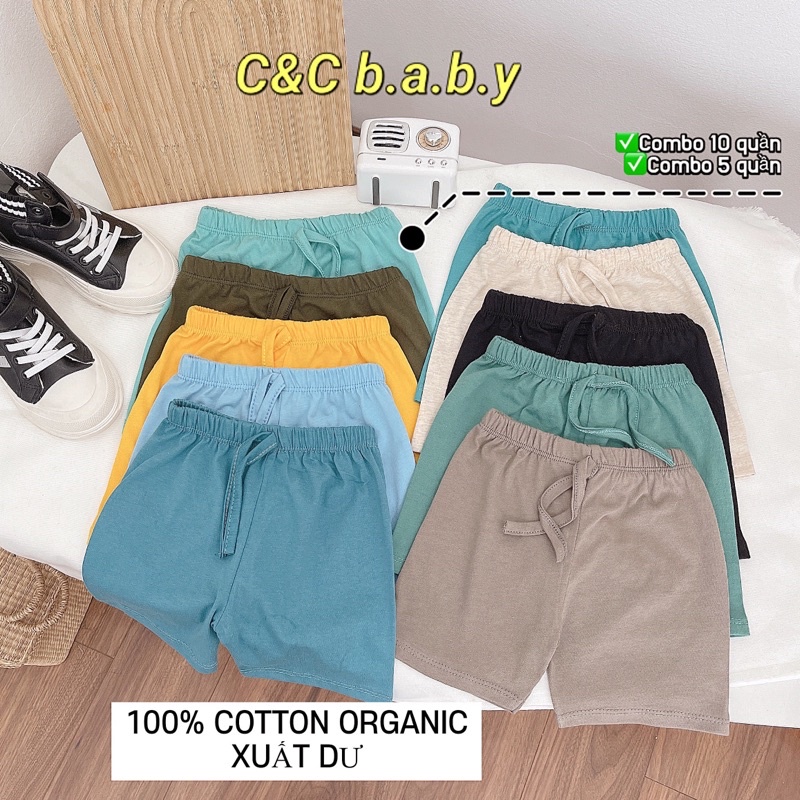 Set 5 quần short cotton bé trai-MS48