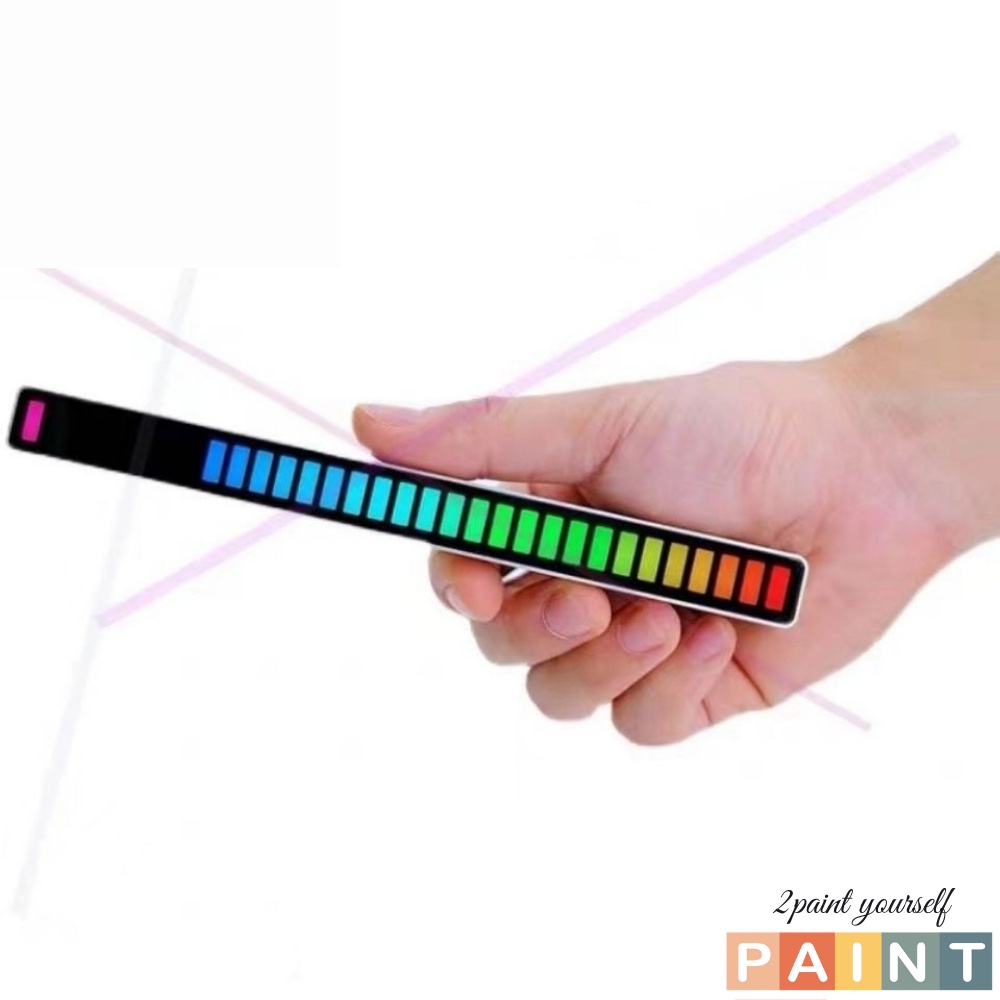 Đèn LED RGB cảm ứng theo nhạc có app điều khiển, phụ kiện quay tiktok trend 2021