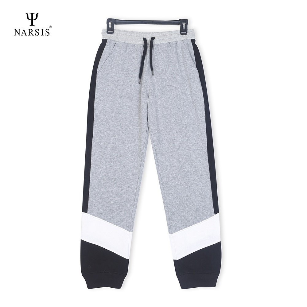 Bộ đồ nam thu đông Narsis E0005 nỉ ghi đen trắng