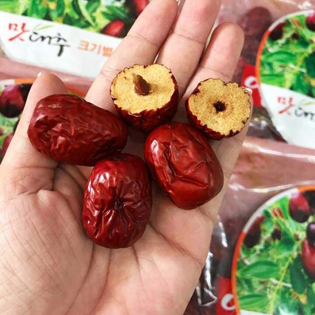 Táo Đỏ Hàn Quốc Sấy Khô Cao Cấp Bouen jujube hộp ông già 1kg - Hàng tuyển chọn - hoanggamkorea