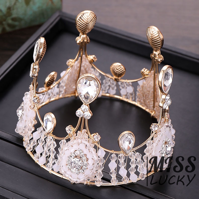 Cài tóc hình vương miện đính đá lấp lánh