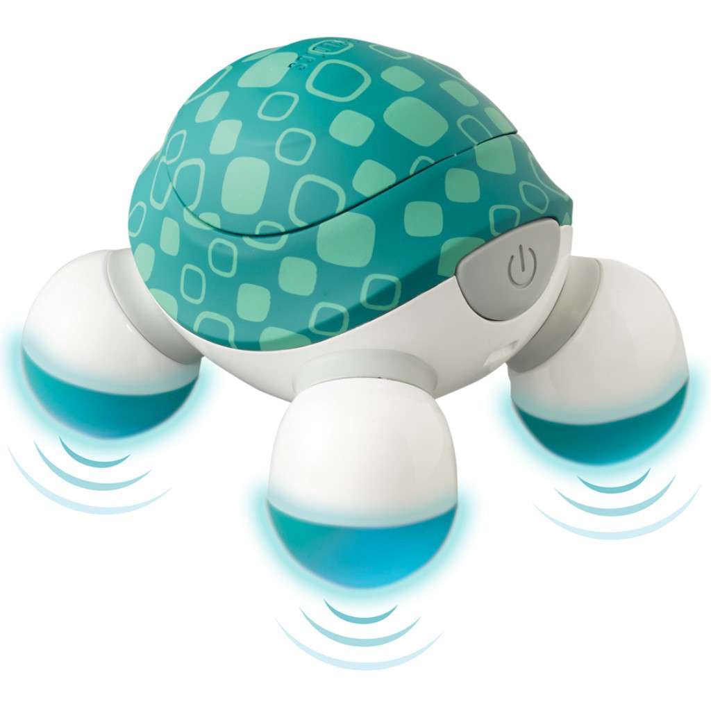 Máy Massage Cầm Tay Mini Turtle 3 Đầu Homedics NOV-60 USA, Thiết Kế Tiện Dụng, Pin AAA Dễ Dàng