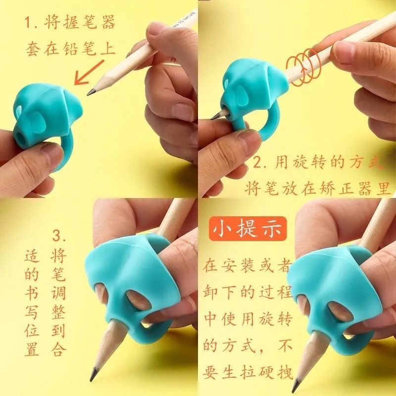Định vị tay cầm bút chì cho bé bắt đầu tập viết chữ đẹp cực đơn giản
