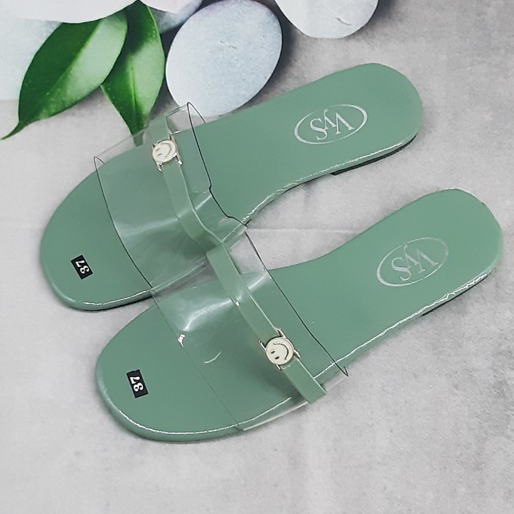 Dép lê bệt nữ quai ngang khóa mặt cười xinh xắn thời trang VYS TA3961 (Nhiều màu)