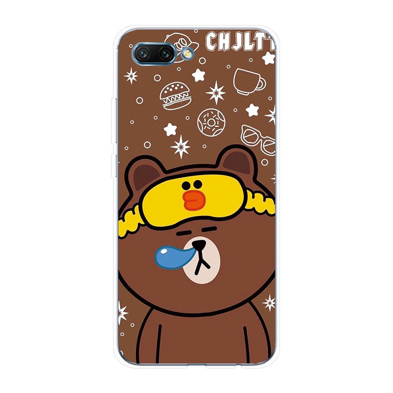 Ốp Lưng Huawei Honor 8 9 10 Honor10 Lite TPU mềm Case gấu nâu Two