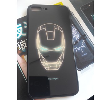 Ốp lưng điện thoại Iphone Iron man Phát quang Iphone 6 Plus,7,7Plus,8,8plus,X,XR,XS max