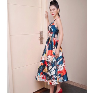 Đầm dạ hội dáng xòe cổ yếm HeraDG WDHBA006