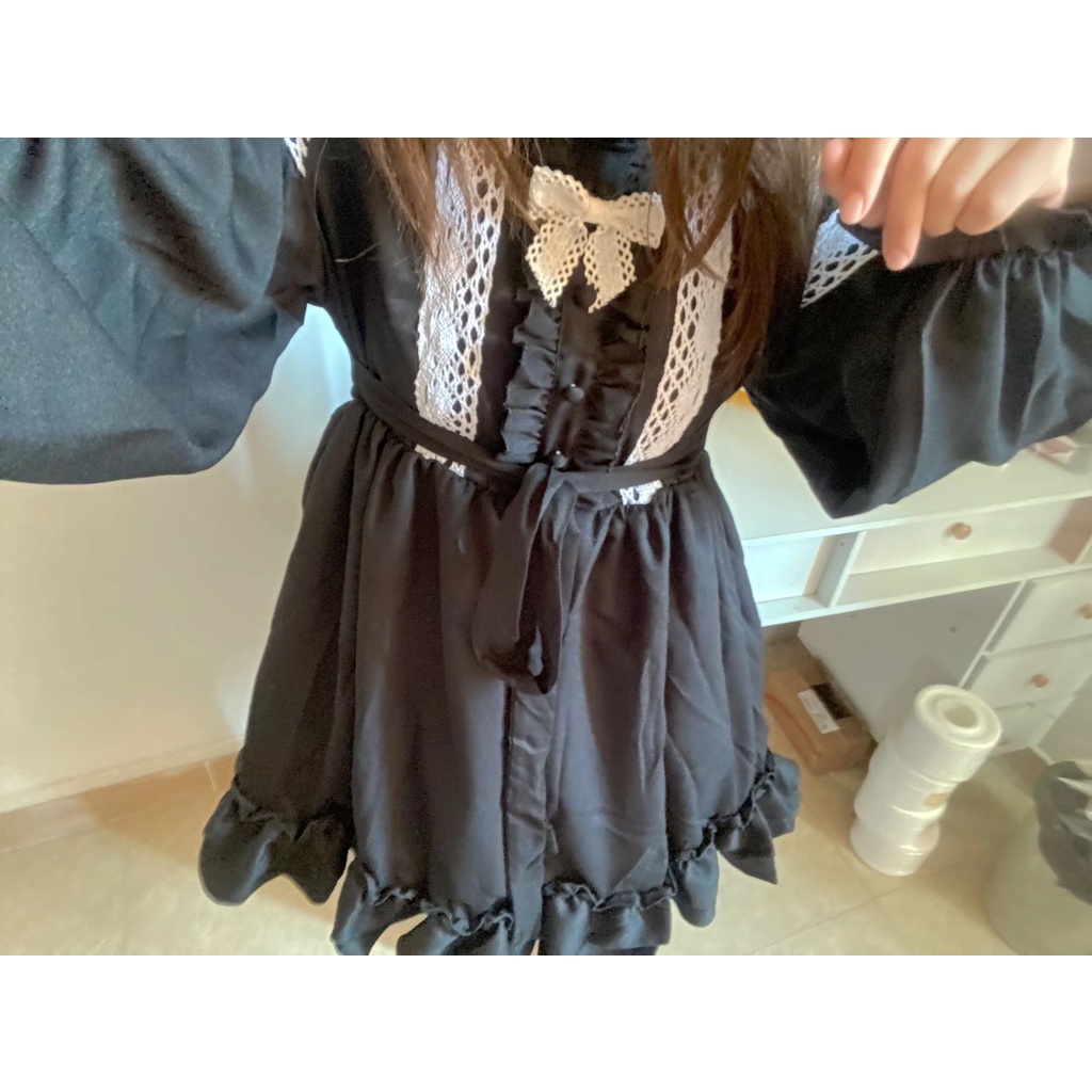 Đầm lolita tay dài mềm mại thời trang xuân hè cho n