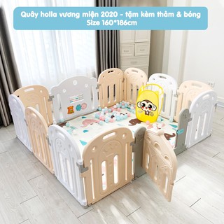 Quây cũi nhựa Holla 2020 cho bé mẫu mới (1m8x2m)