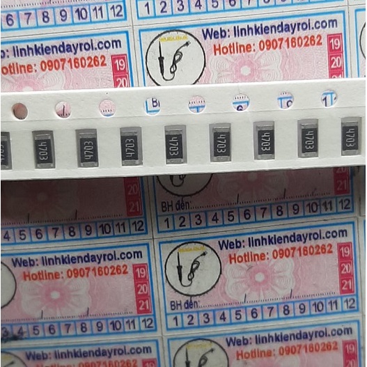 Điện trở dán SMD 1206 470KR 474 4703 470Kohm