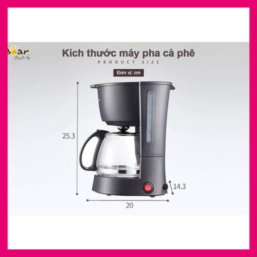 Máy Pha Cà Phê Mini - Máy Pha Trà Đa Năng, Chính Hẵng Bear KFJ-403- Siêu tiện lợi