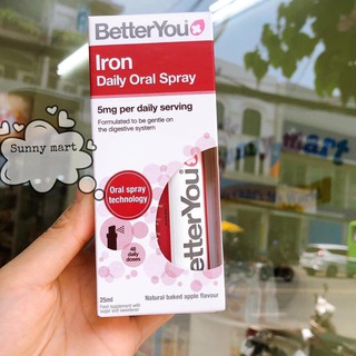 Bổ xung Sắt dạng xịt Better You vị táo