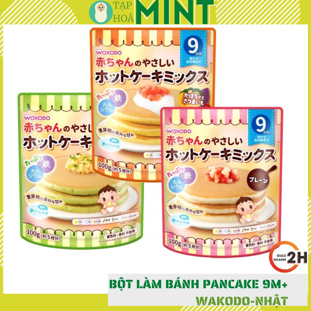 Bột làm bánh pancake cho bé từ 9m Wakodo - Tạp hoá mint