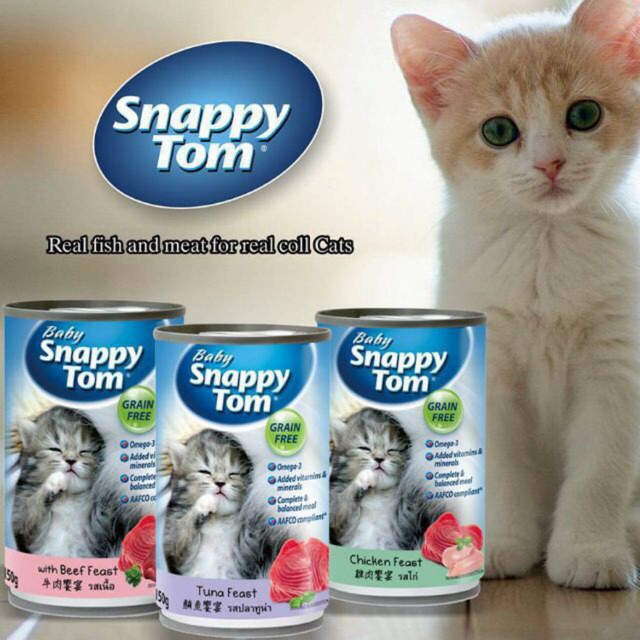 Pate cho mèo Snappy Tom loại 85gr