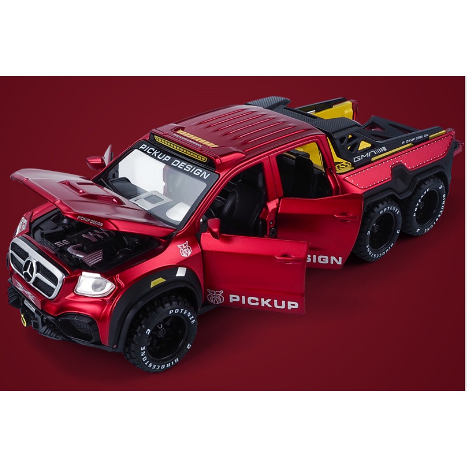 Ô tô Mô hình Mercedes Benz X-CLASS Exy Monster 6X6 tỉ lệ 1:28