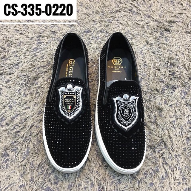 Slip on đính đá nam