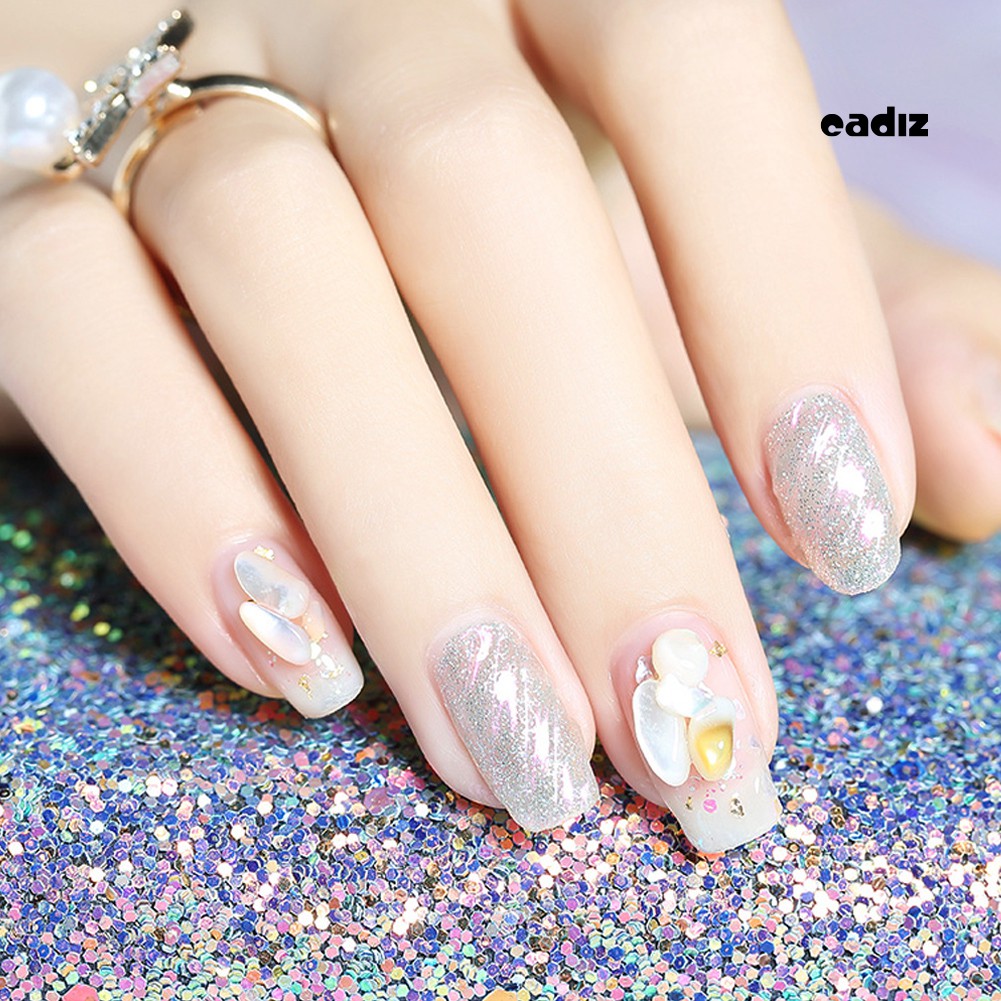 [Hàng mới về] Bộ 2 hộp đá gắn trang trí móng tay nghệ thuật hợp thời trang