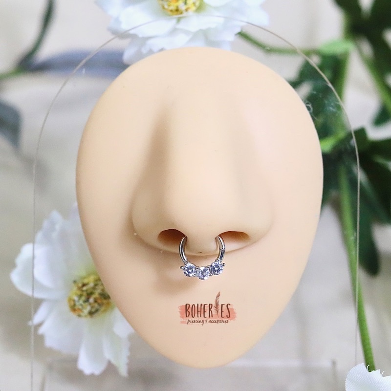 Boheries/Khuyên tai Daith/Septum bạc 925