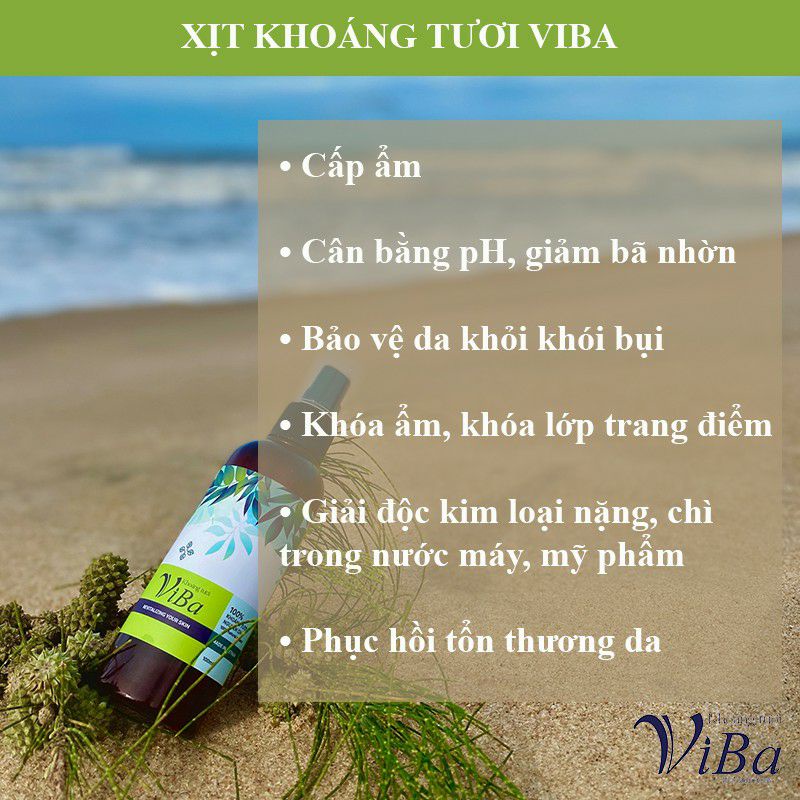 ( Chăm sóc cấp ẩm da) Xịt khoáng tươi Viba cấp ẩm, kiềm dầu, se khít lỗ chân lông, chống lão hoá | BigBuy360 - bigbuy360.vn