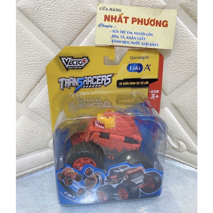 ĐỒ CHƠI XE BIÉN HÌNH SƯ TỬ LỬA- QUÀ TẶNG SỮA ENFA