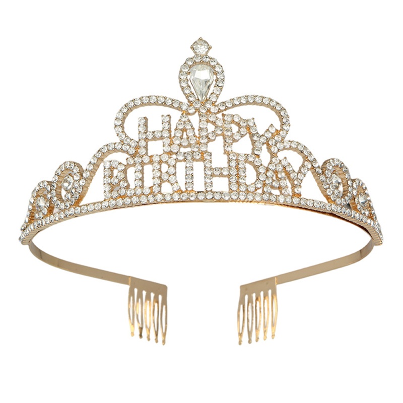 Flgo Băng Đô Cài Tóc Hình Vương Miện Sinh Nhật Dễ Thương Cho Nữ