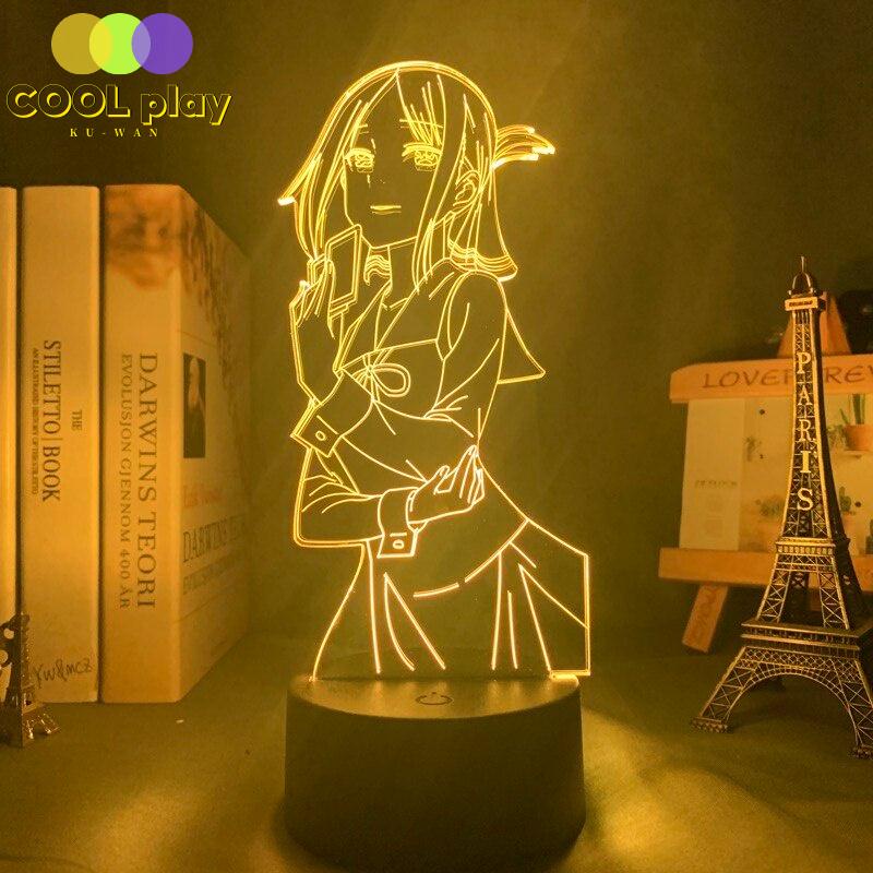 Đèn Ngủ led 3d Hình anime kaguya sama love is war Trang Trí Phòng Ngủ
