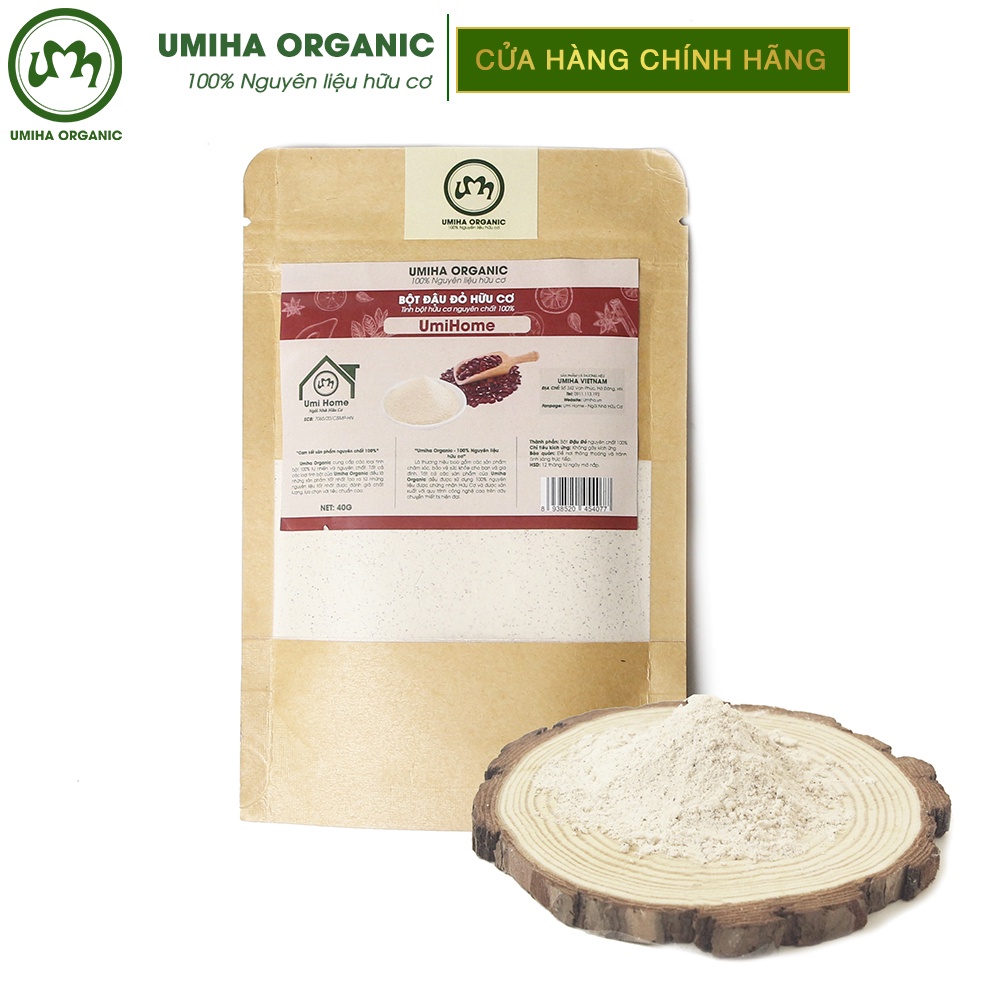 Bột Đậu Đỏ hữu cơ làm đẹp UMIHA nguyên chất 40G | Red Bean Powder 100% Organic