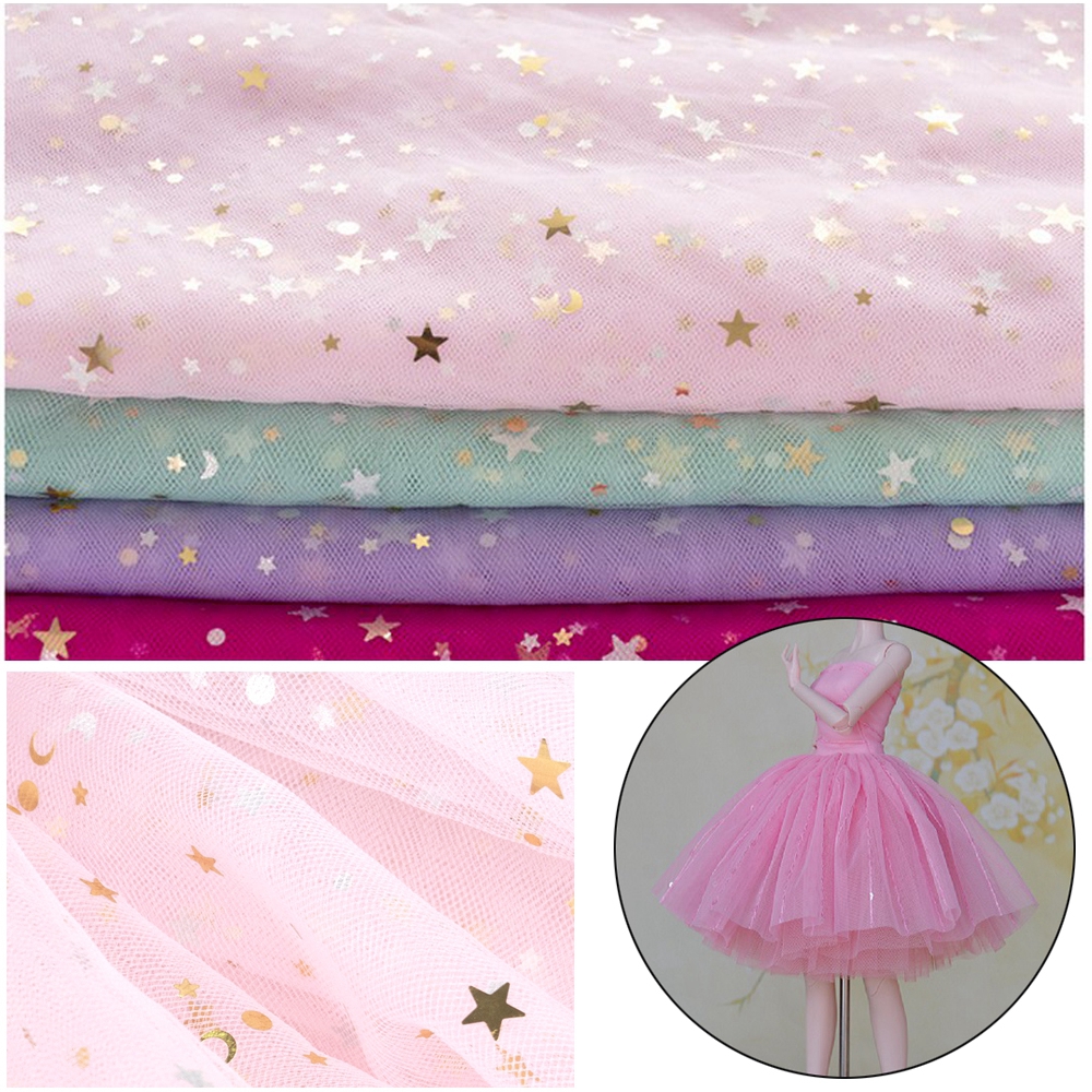 Vải lưới làm đầm búp bê 13 màu lựa chọn 50cm*150cm