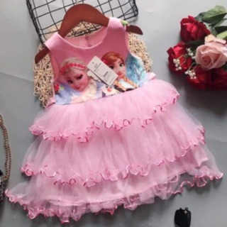 Váy công chúa tầng Elsa cho bé hottrend mới nhất