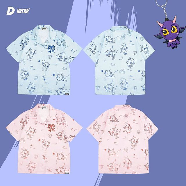 Áo sơ mi màu hồng của Davies