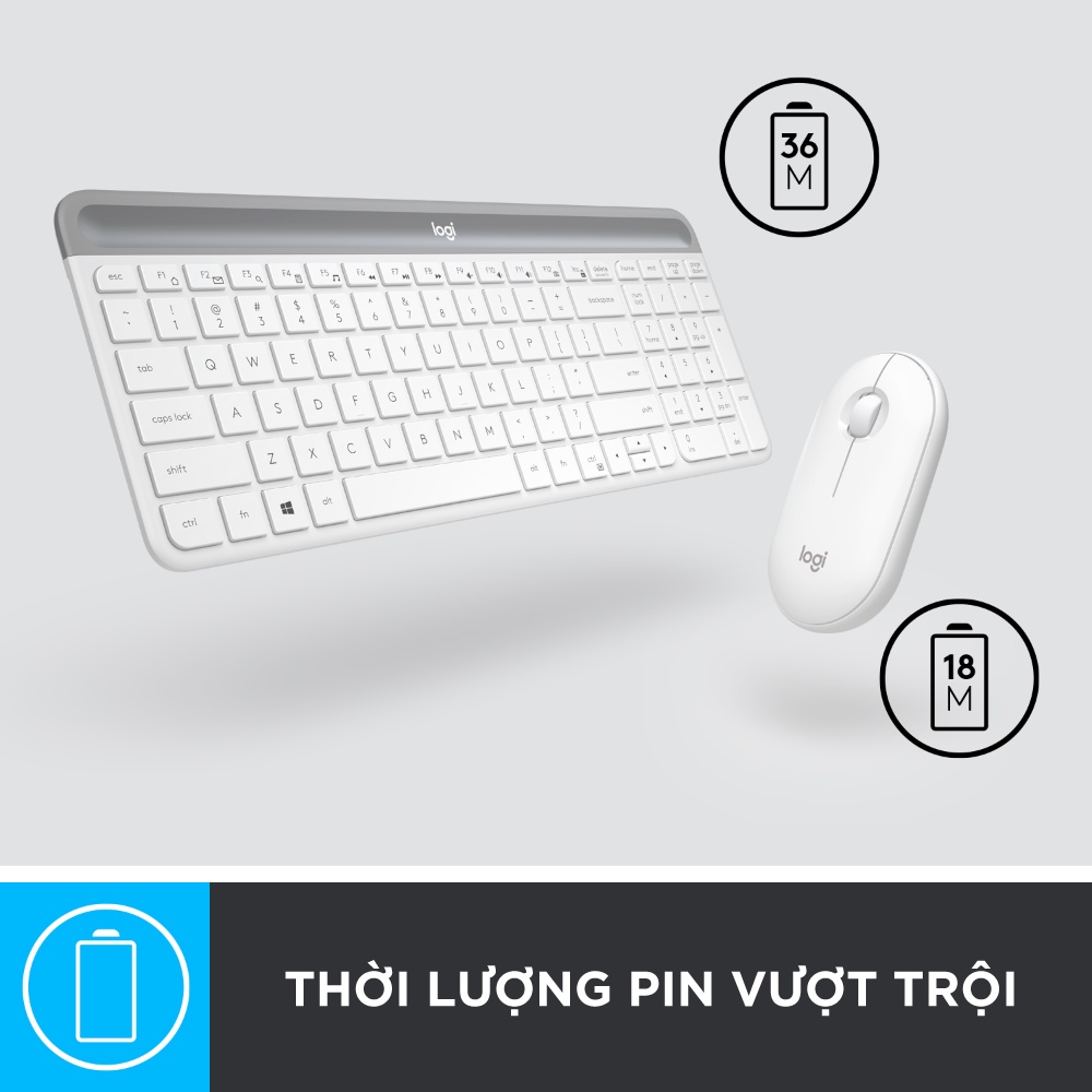 [ELGAME8 giảm 8% tối đa 500k]Bộ bàn phím và chuột không dây Logitech MK470