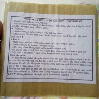 Sỉ vỏ ram/bánh đa nem HÀ TĨNH CHUẨN LOẠI 1-HÚT CHÂN KHÔNG 90-100 tờ