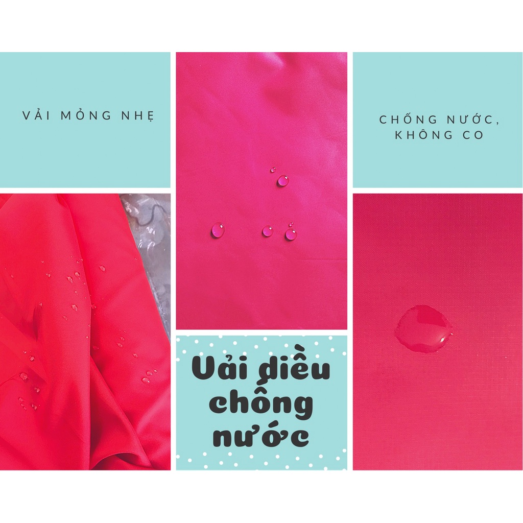Vải may diều, dán diều, khâu diều chống thấm nước - màu đỏ - khổ rộng 1.5m