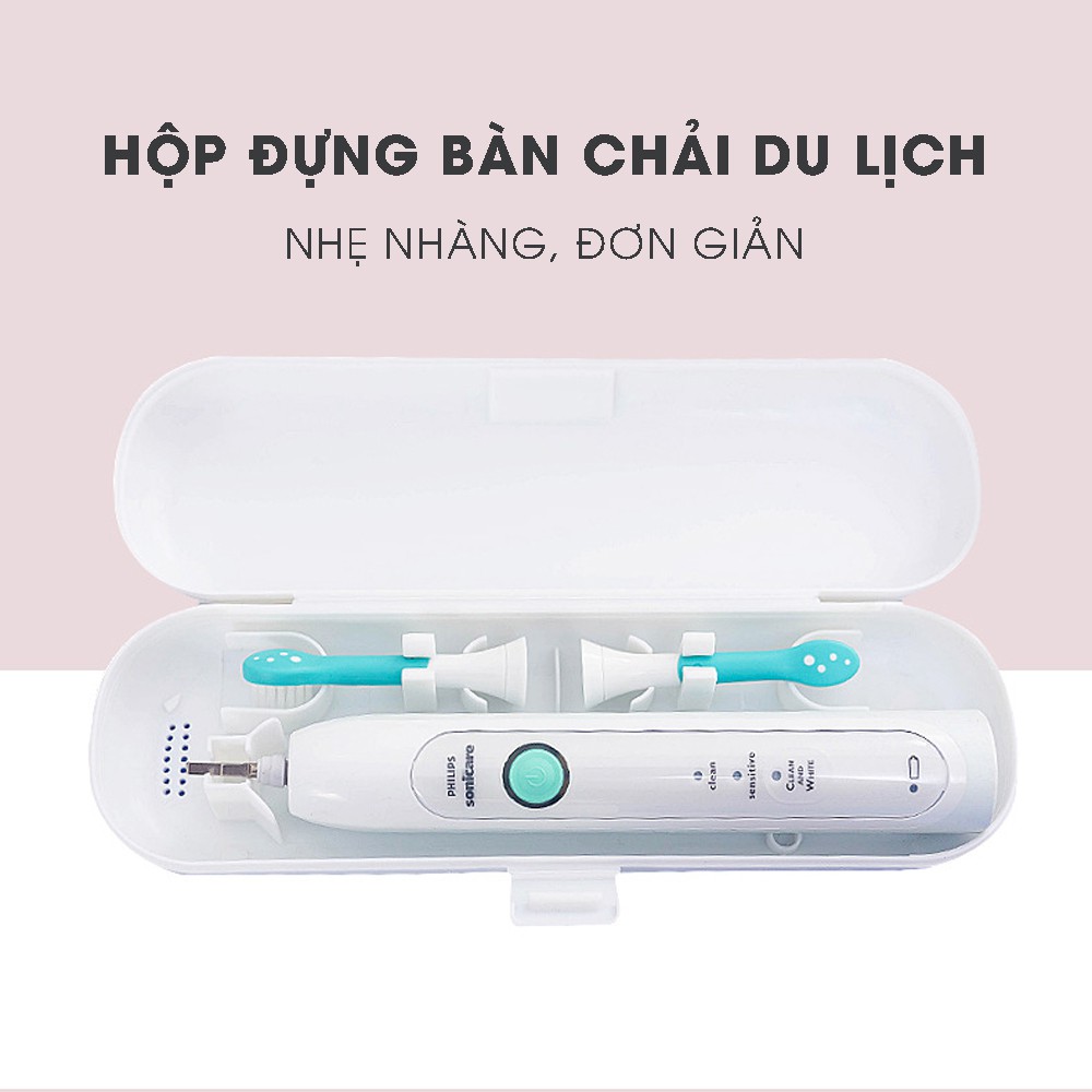 Hộp đựng bàn chải máy đánh răng điện, đầu thay Oral B, Xiaomi, Philips, du lịch bỏ túi Minh House